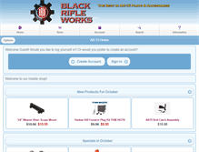 Tablet Screenshot of blackrifleworks.com